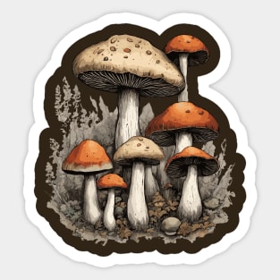 Wild Mushrooms Sticker